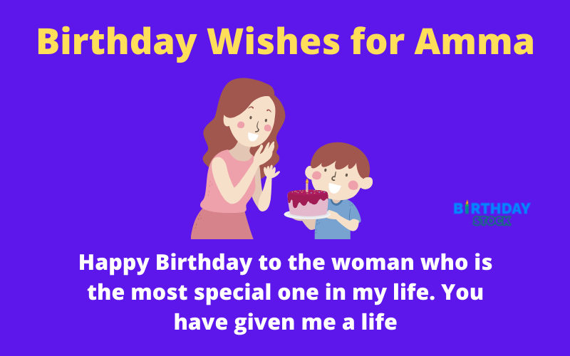 Happy Birthday Wishes for amma in English