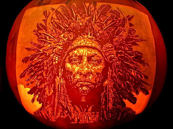 Tribal Themed Pumpkin Carving Ideas