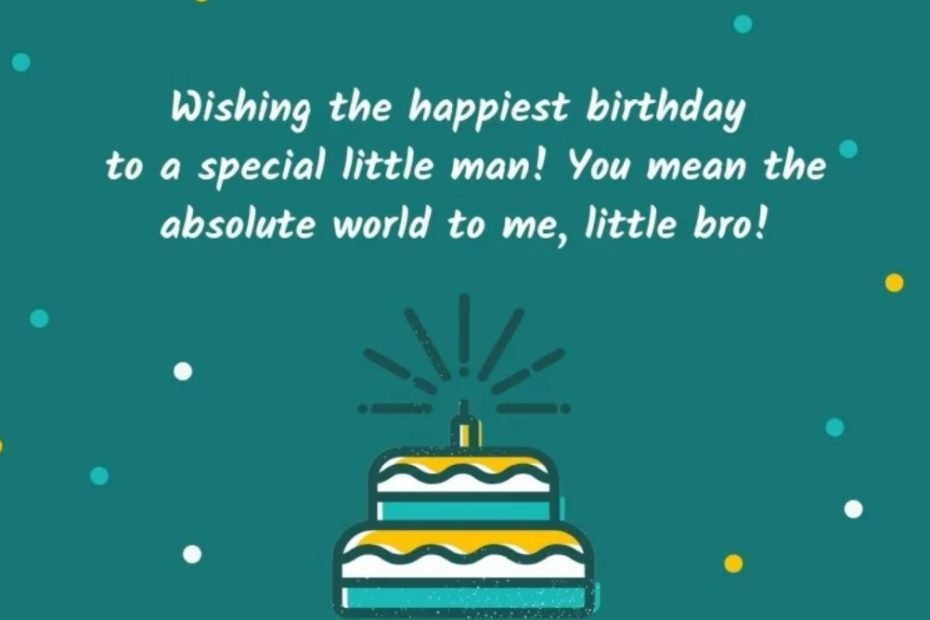 Birthday Wishes for Younger Brother