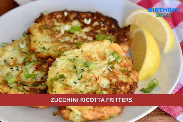 ZUCCHINI RICOTTA FRITTERS