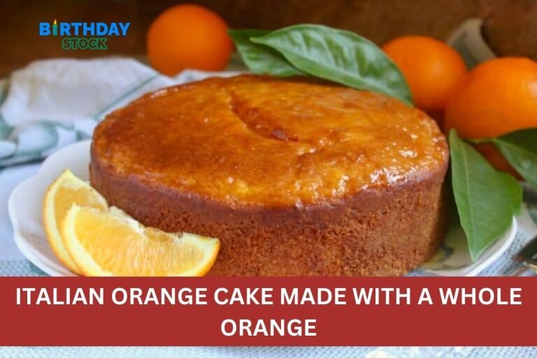 ITALIAN ORANGE CAKE MADE WITH A WHOLE ORANGE