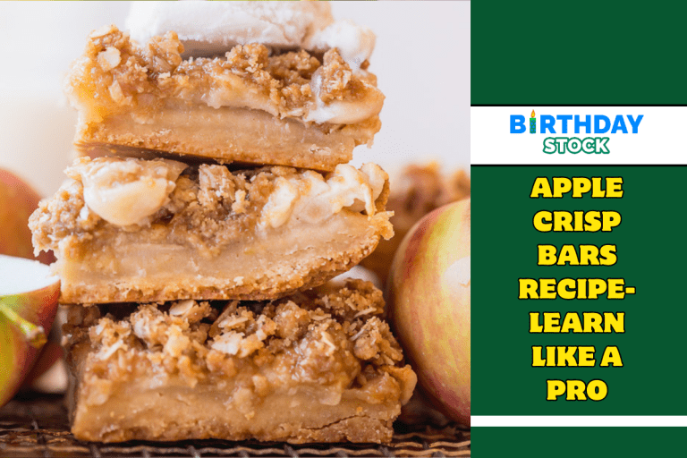 Apple Crisp Bars Recipe- Learn Like a Pro