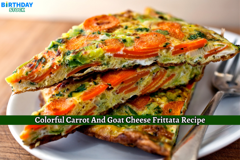 Colorful Carrot And Goat Cheese Frittata Recipe