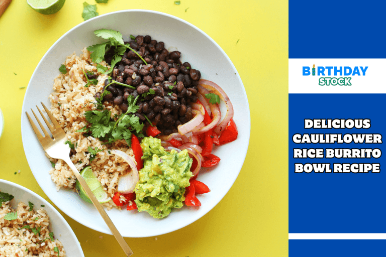 Delicious Cauliflower Rice Burrito Bowl Recipe
