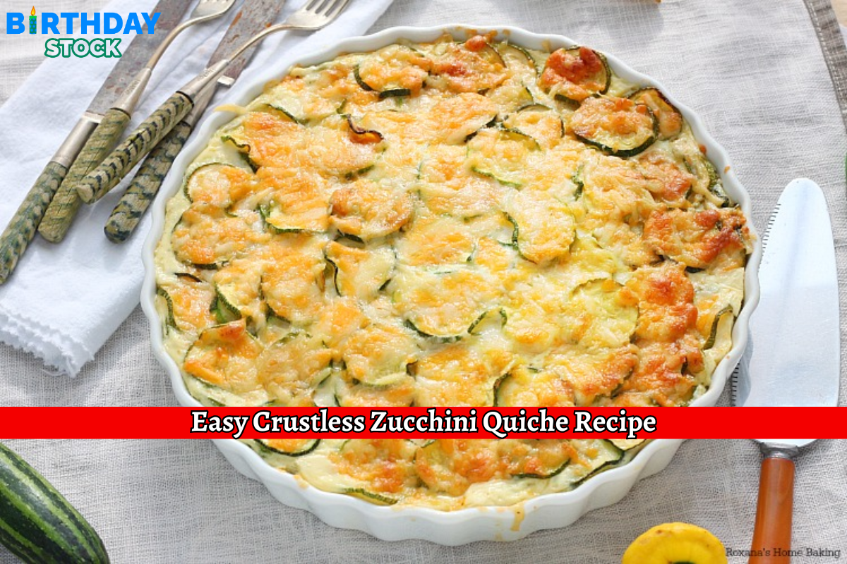 Easy Crustless Zucchini Quiche Recipe