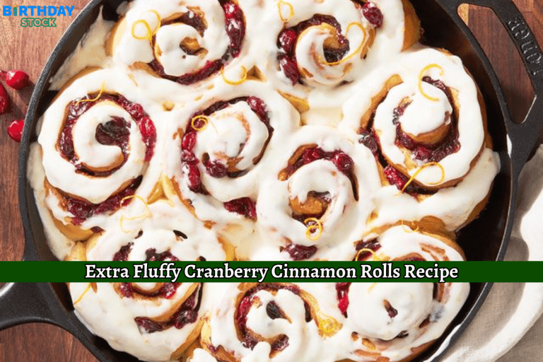 Extra Fluffy Cranberry Cinnamon Rolls Recipe