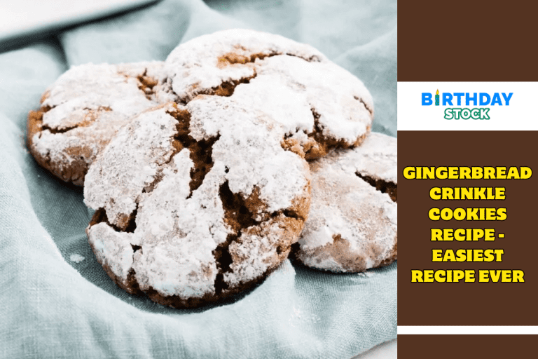 Gingerbread Crinkle Cookies Recipe - Easiest Recipe Ever