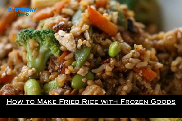 How to Make Fried Rice with Frozen Goods