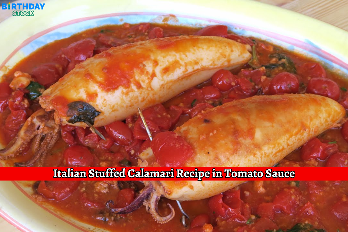 Italian Stuffed Calamari Recipe in Tomato Sauce