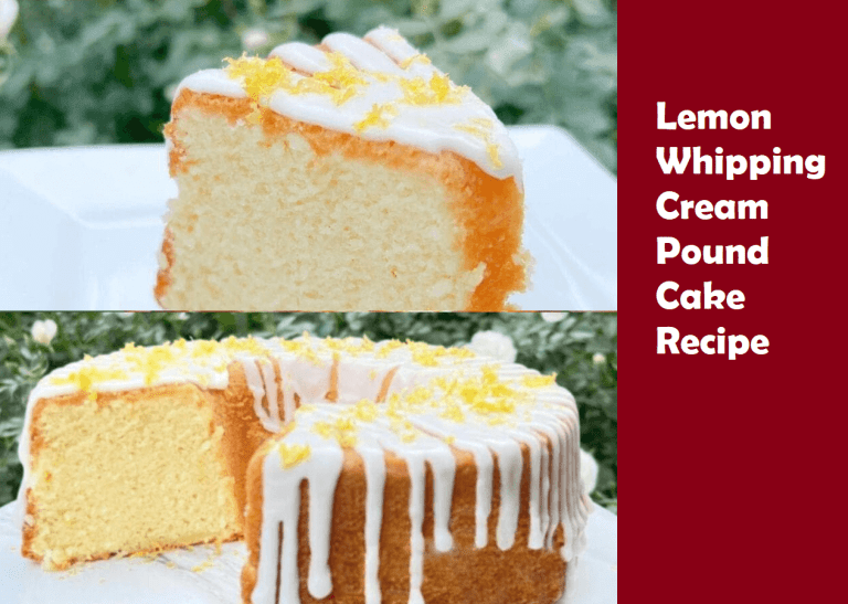 Lemon Whipping Cream Pound Cake Recipe