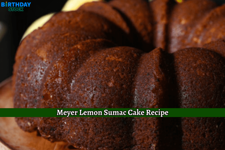 Meyer Lemon Sumac Cake Recipe