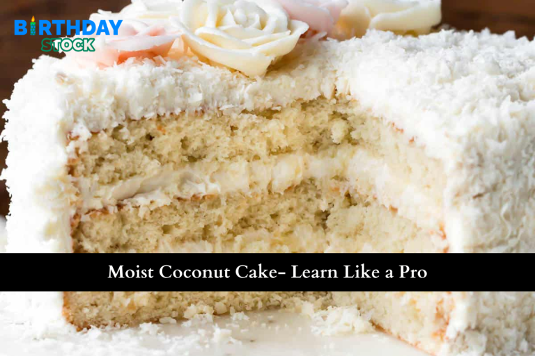 Moist Coconut Cake- Learn Like a Pro