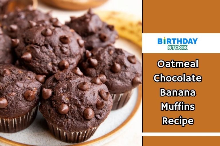 Oatmeal Chocolate Banana Muffins Recipe