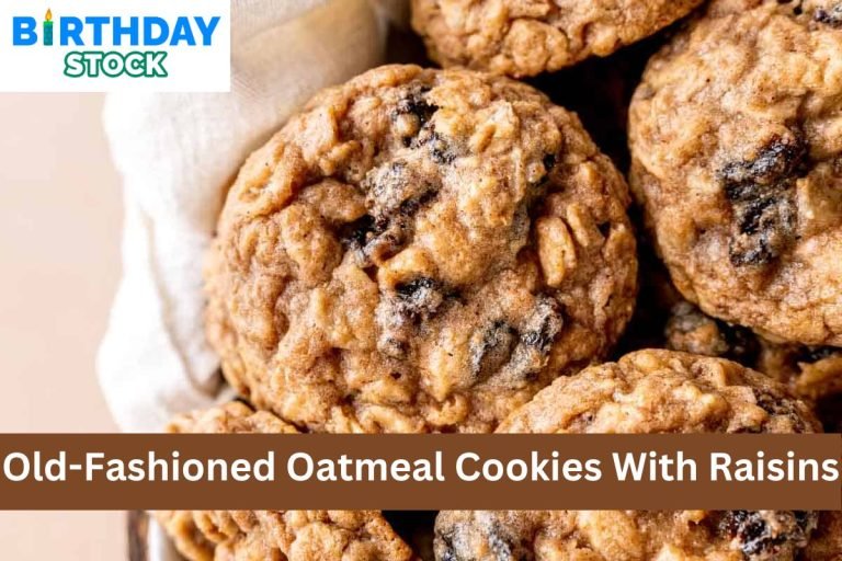 Old-Fashioned Oatmeal Cookies With Raisins