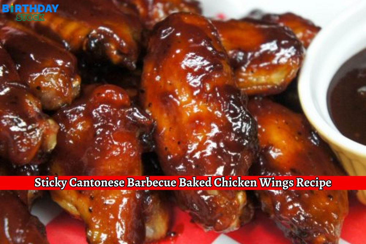 Sticky Cantonese Barbecue Baked Chicken Wings Recipe