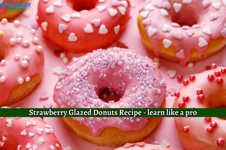 Strawberry Glazed Donuts Recipe - learn like a pro