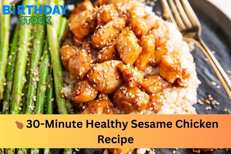 30-Minute Healthy Sesame Chicken Recipe
