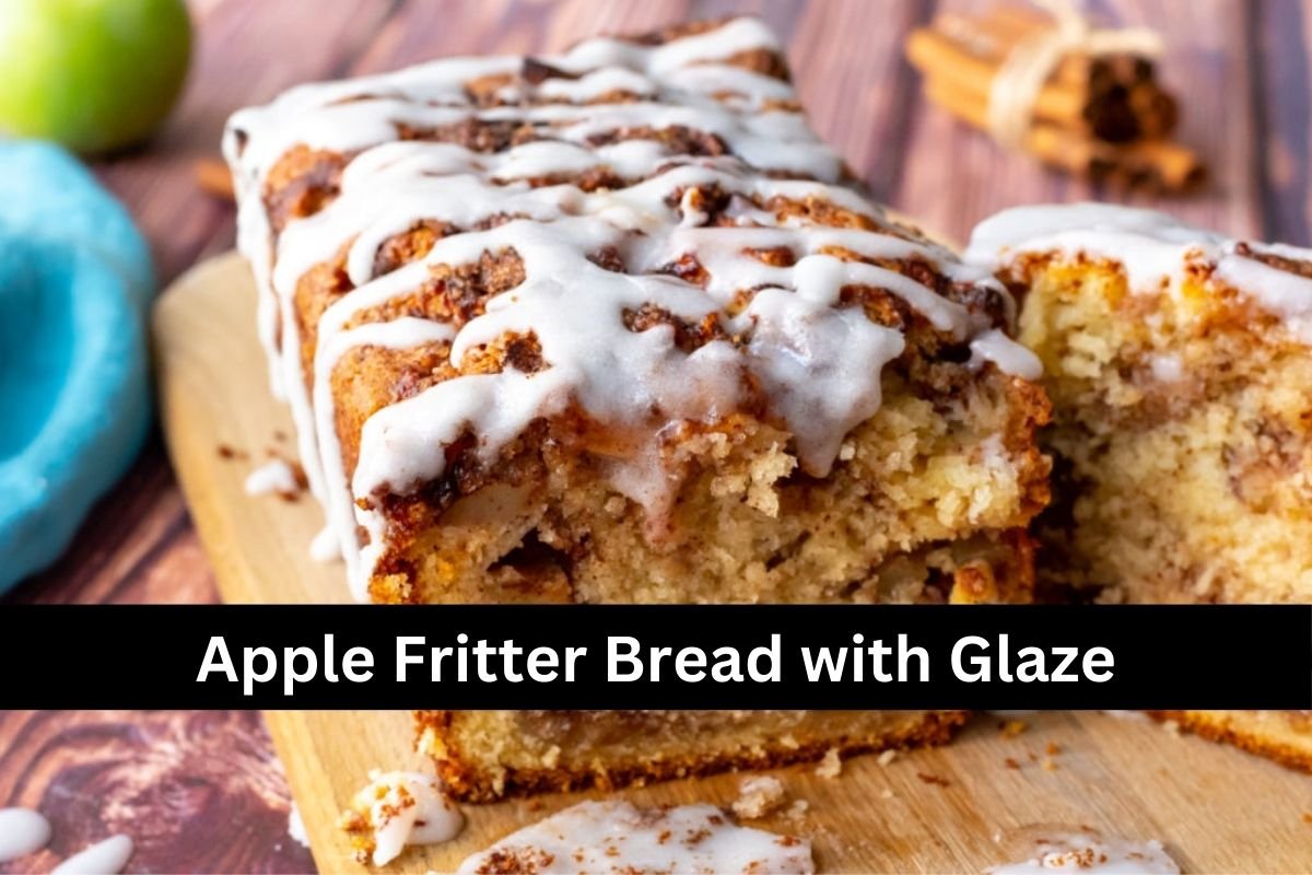 Apple Fritter Bread with Glaze