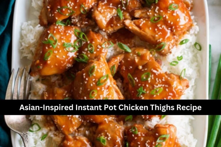 Asian-Inspired Instant Pot Chicken Thighs Recipe