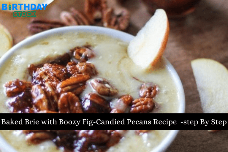 Baked Brie with Boozy Fig-Candied Pecans Recipe-Step by Step