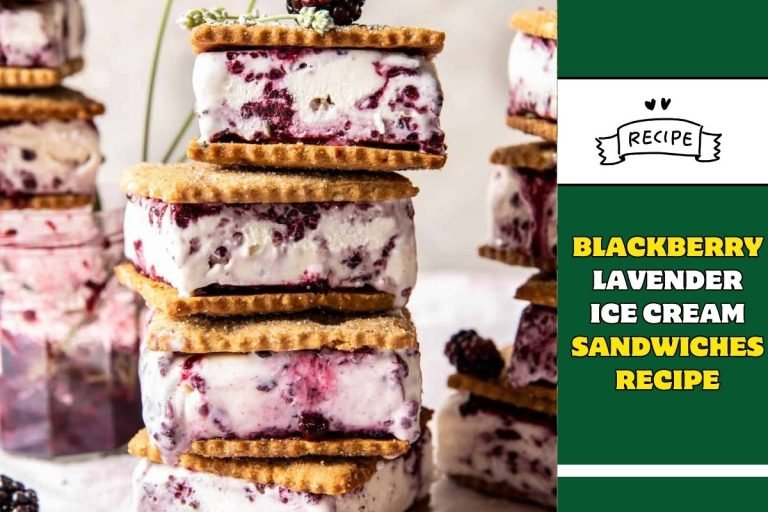 Blackberry Lavender Ice Cream Sandwiches Recipe