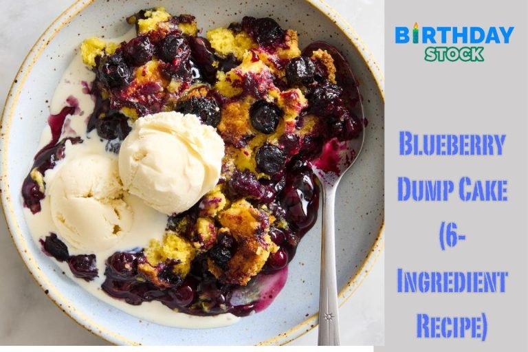 Blueberry Dump Cake (6-Ingredient Recipe)