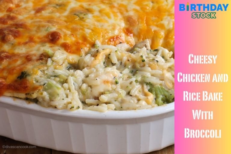 Cheesy Chicken and Rice Bake With Broccoli