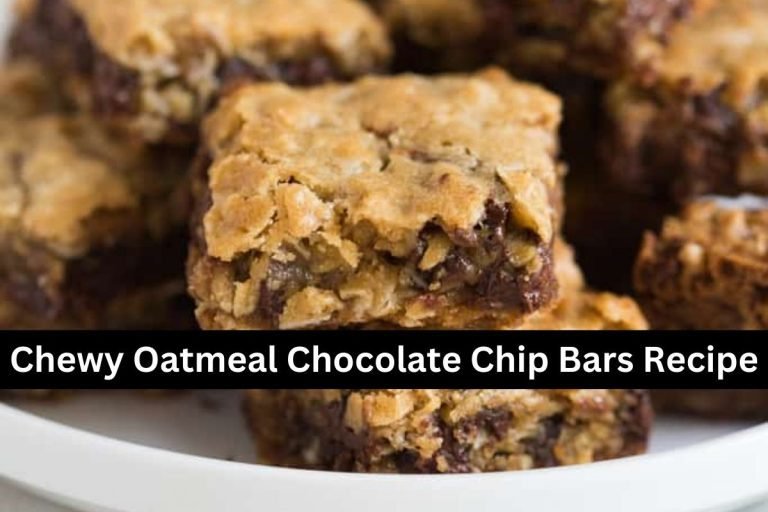 Chewy Oatmeal Chocolate Chip Bars Recipe