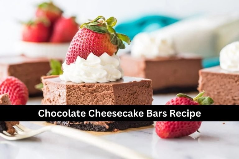 Chocolate Cheesecake Bars Recipe