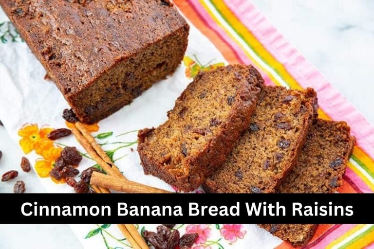 Cinnamon Banana Bread With Raisins