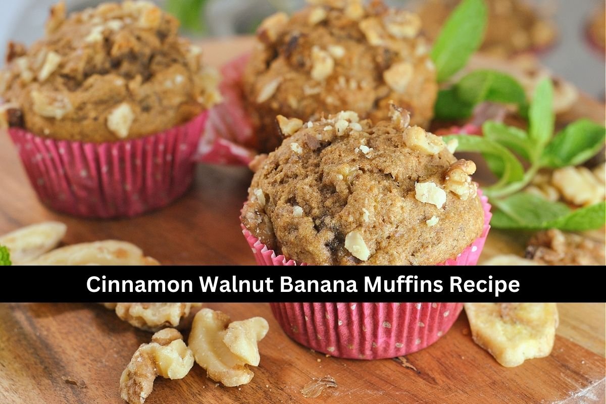 Cinnamon Walnut Banana Muffins Recipe