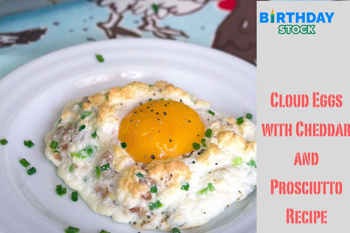 Cloud Eggs with Cheddar and Prosciutto Recipe