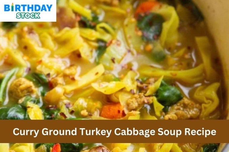 Curry Ground Turkey Cabbage Soup Recipe