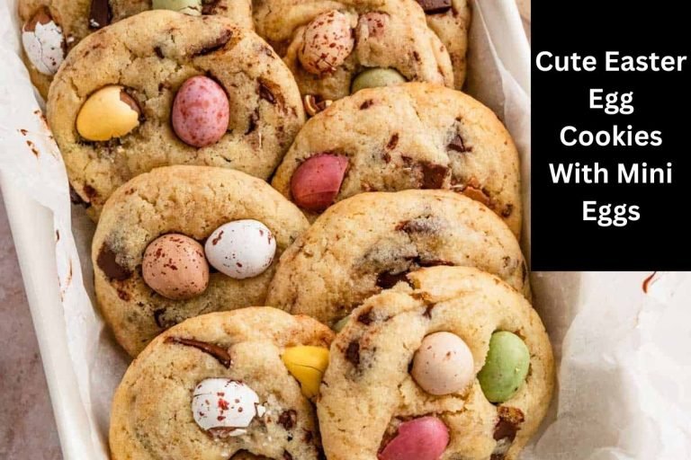 Cute Easter Egg Cookies With Mini Eggs