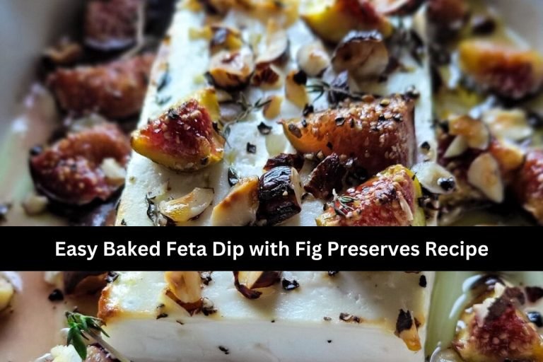 Easy Baked Feta Dip with Fig Preserves Recipe