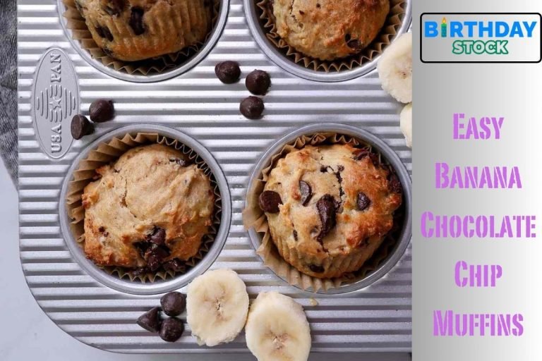Easy Banana Chocolate Chip Muffins