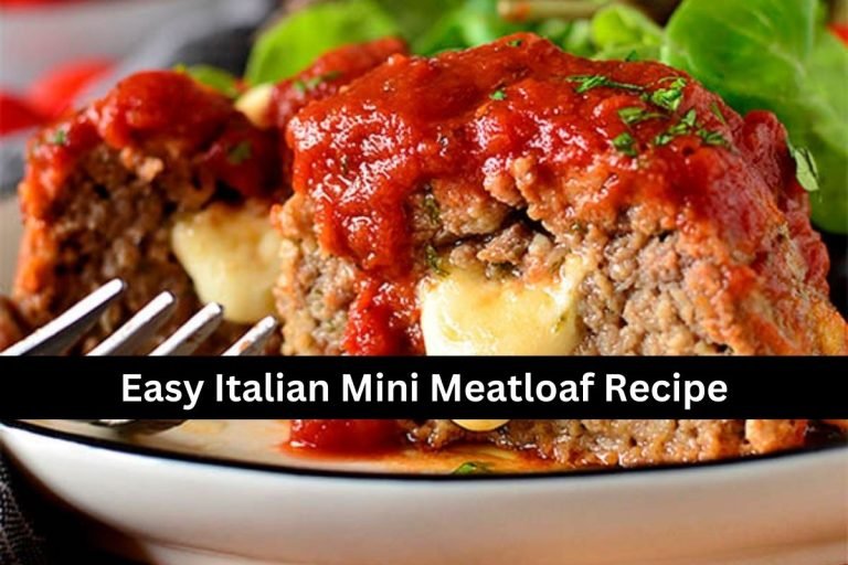 Easy Italian Mini Meatloaf Recipe