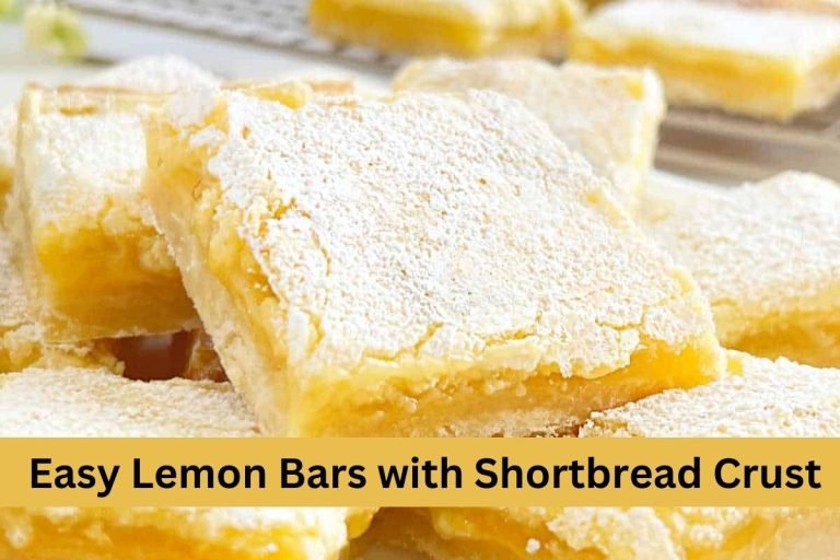 Easy Lemon Bars with Shortbread Crust