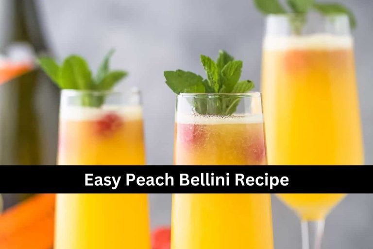 Easy Peach Bellini Recipe