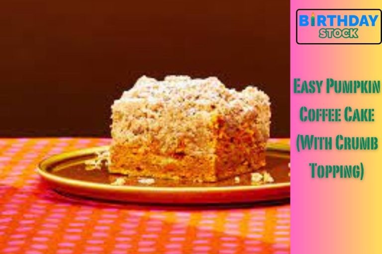 Easy Pumpkin Coffee Cake (With Crumb Topping)