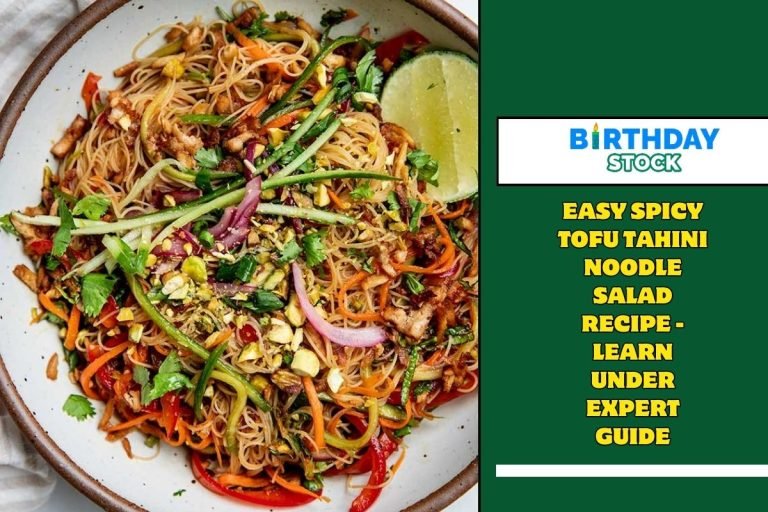 Easy Spicy tofu tahini noodle salad Recipe - Learn under Expert Guide