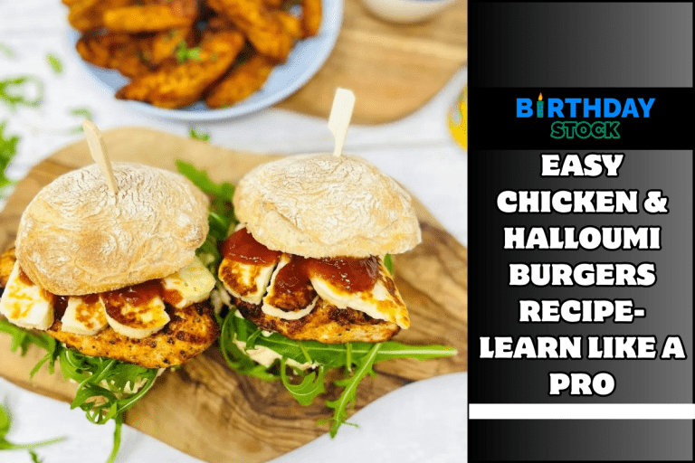 Easy chicken & halloumi burgers Recipe- Learn Like a Pro