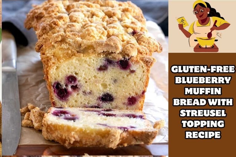 Gluten-Free Blueberry Muffin Bread with Streusel Topping Recipe