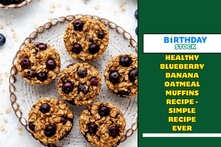 Healthy Blueberry Banana Oatmeal Muffins Recipe - Simple Recipe Ever