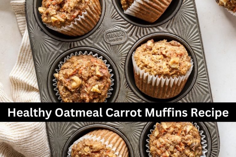 Healthy Oatmeal Carrot Muffins Recipe