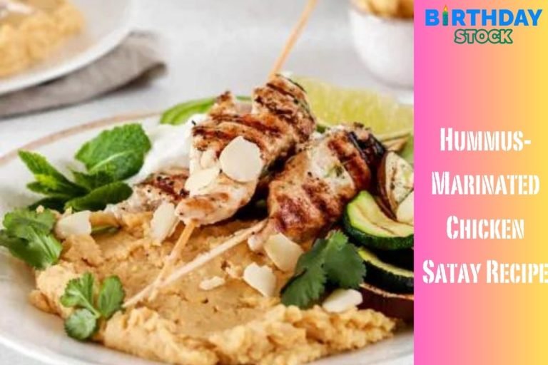 Hummus-Marinated Chicken Satay Recipe