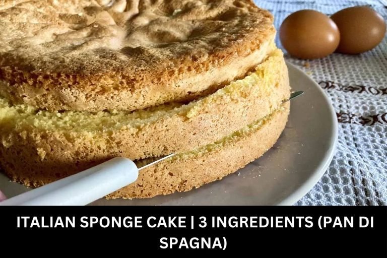 ITALIAN SPONGE CAKE 3 INGREDIENTS (PAN DI SPAGNA)