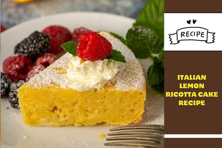 Italian Lemon Ricotta Cake Recipe