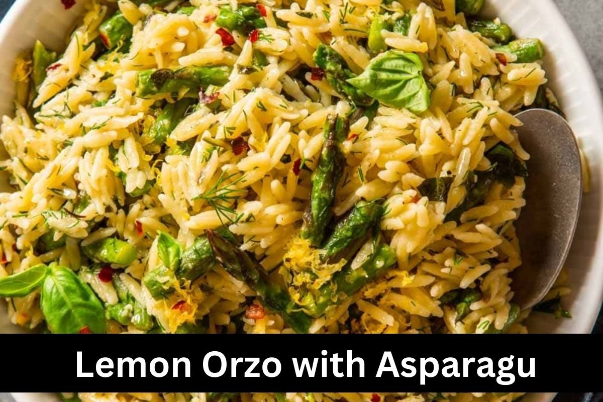 Lemon Orzo with Asparagu