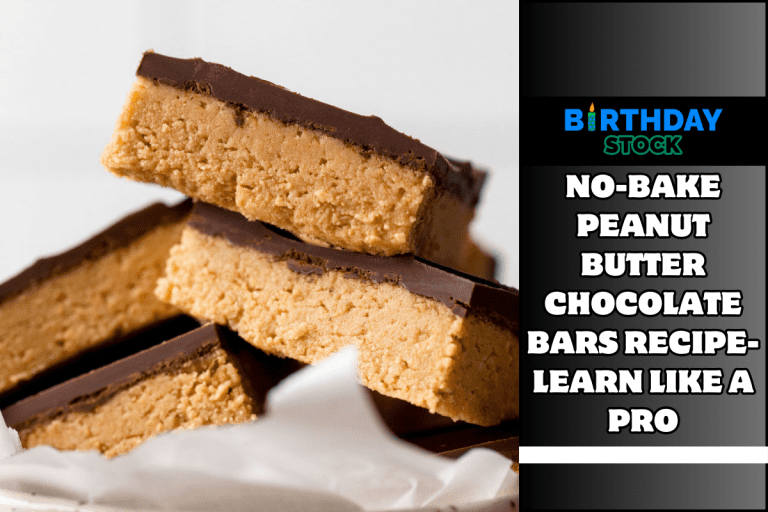 No-bake Peanut Butter Chocolate Bars Recipe- Learn Like a Pro
